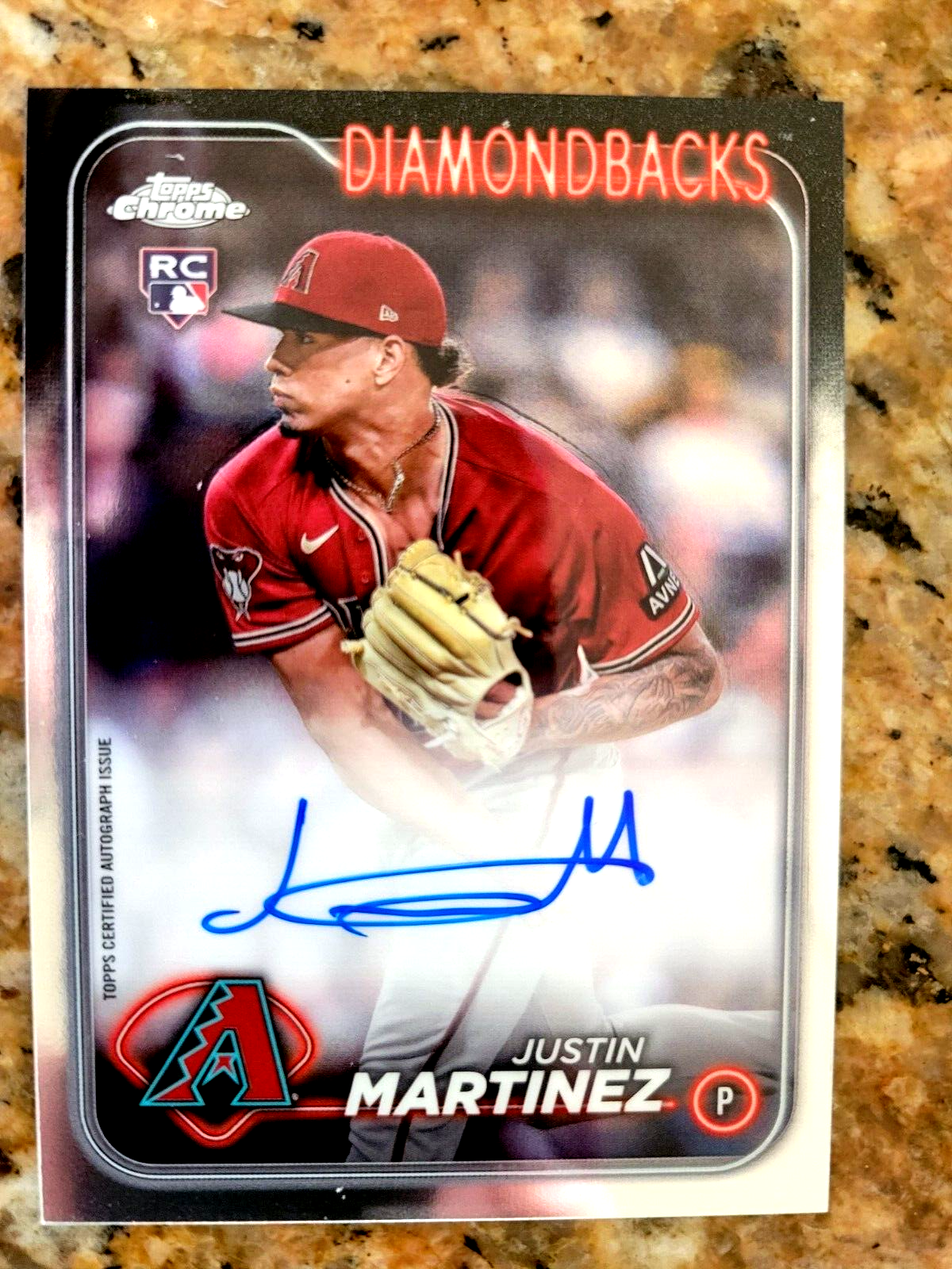 スポーツ選手 TOPPS rookie autograph Justin Martinez 2024 Topps Chrome Rookie Auto RC Autograph