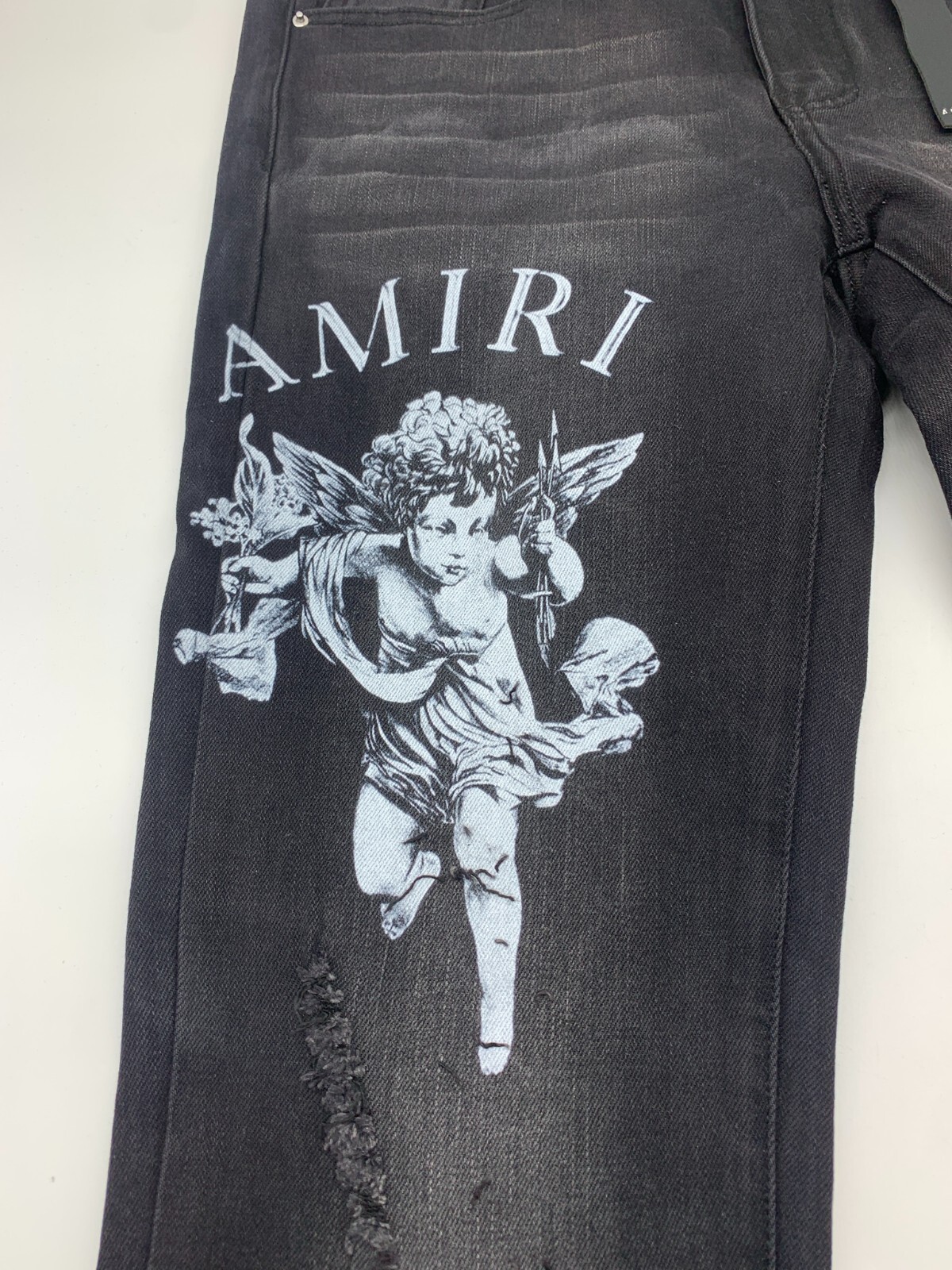 Pre-owned Amiri Cherub Black Jeans Size 32