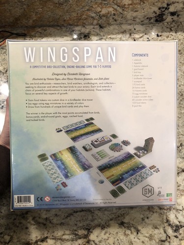 WINGSPAN Board Game - Stonemaier - New In Plastic - In Hand Ready To Ship!