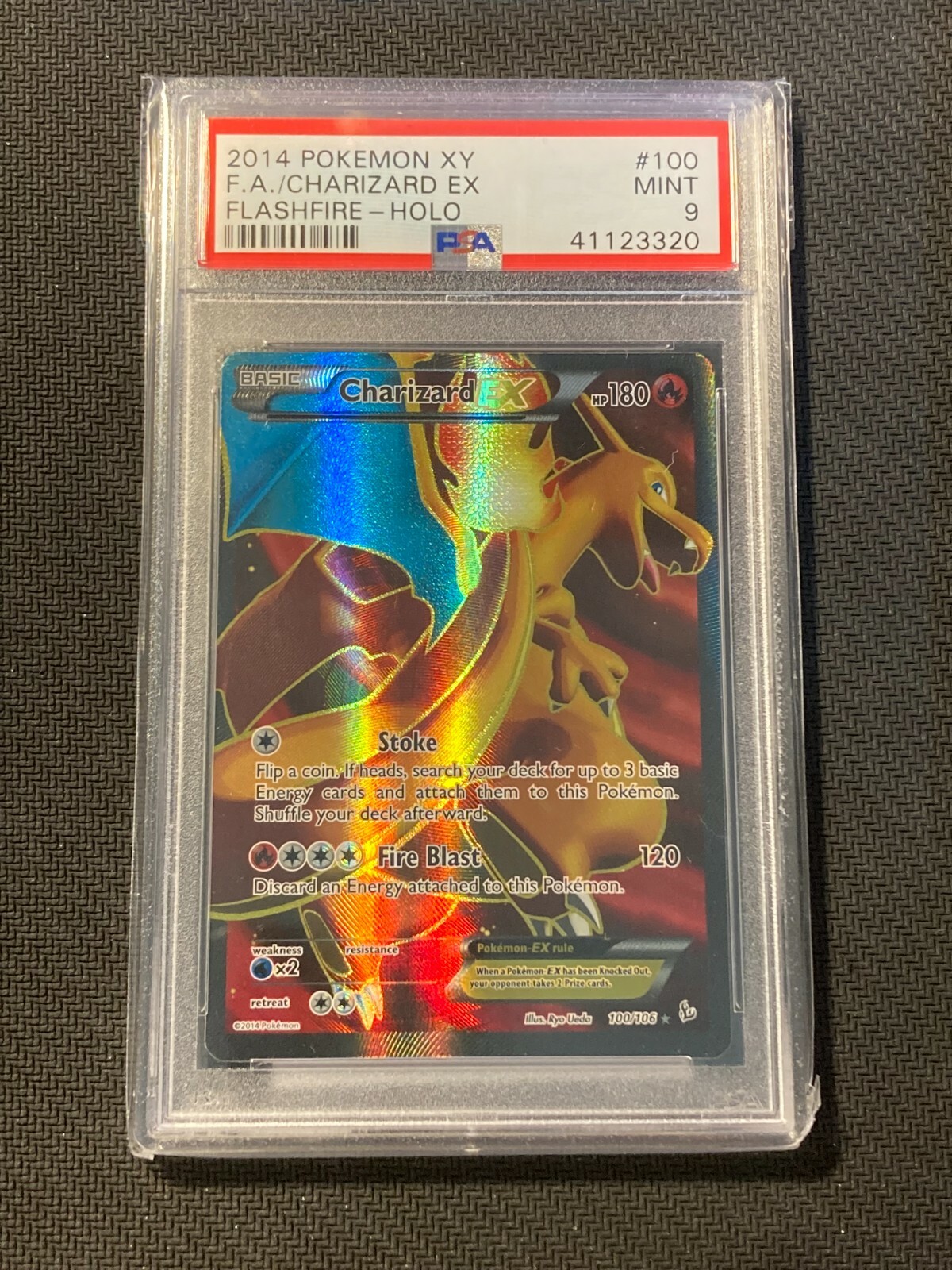 Charizard EX - Full Art Holo XY Flashfire Pokemon Card #100 Charizard EX - Full Art Holo XY Flashfire Pokemon Card #100