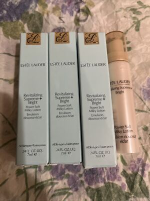 x3 Ester Lauder Revitalizing Supreme + Bright Power Soft Milky Lotion (7ml) Each