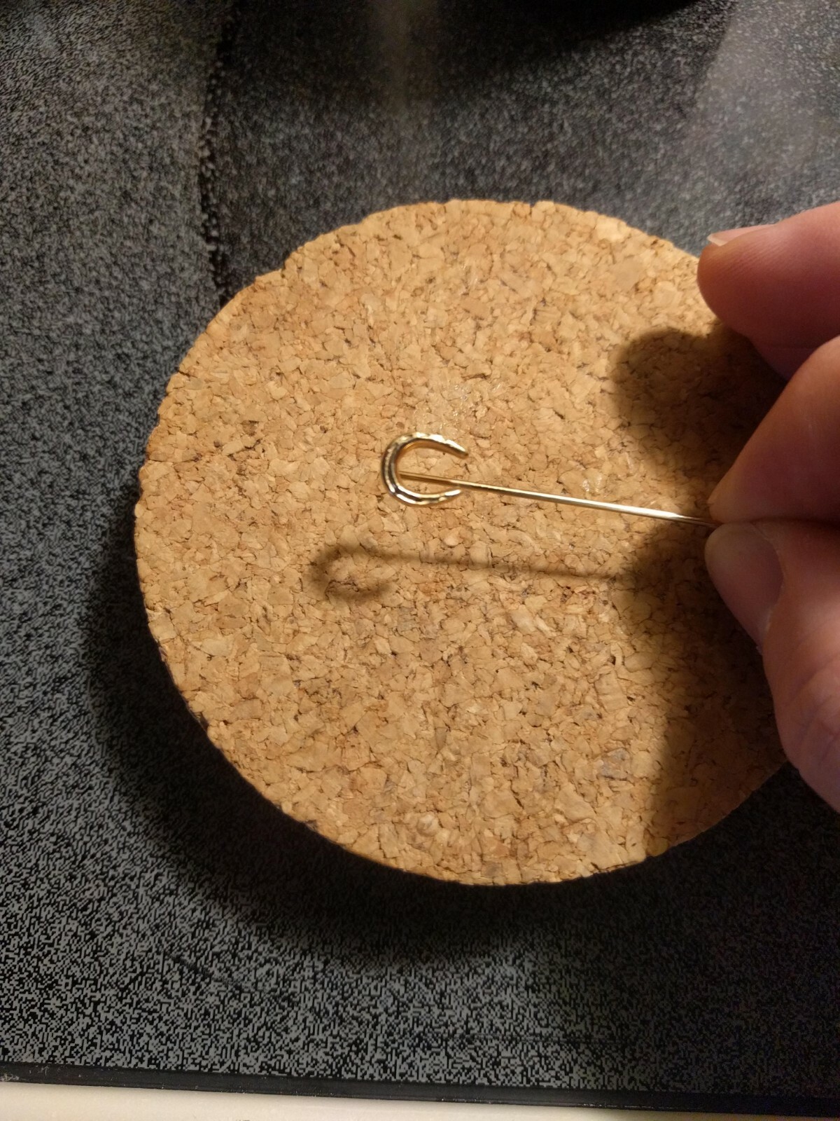 Horseshoe Stick Pin 2” long
