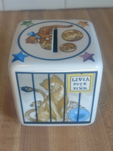VILLEROY & BOCH CIRCUS ANIMALS CUBE BANK