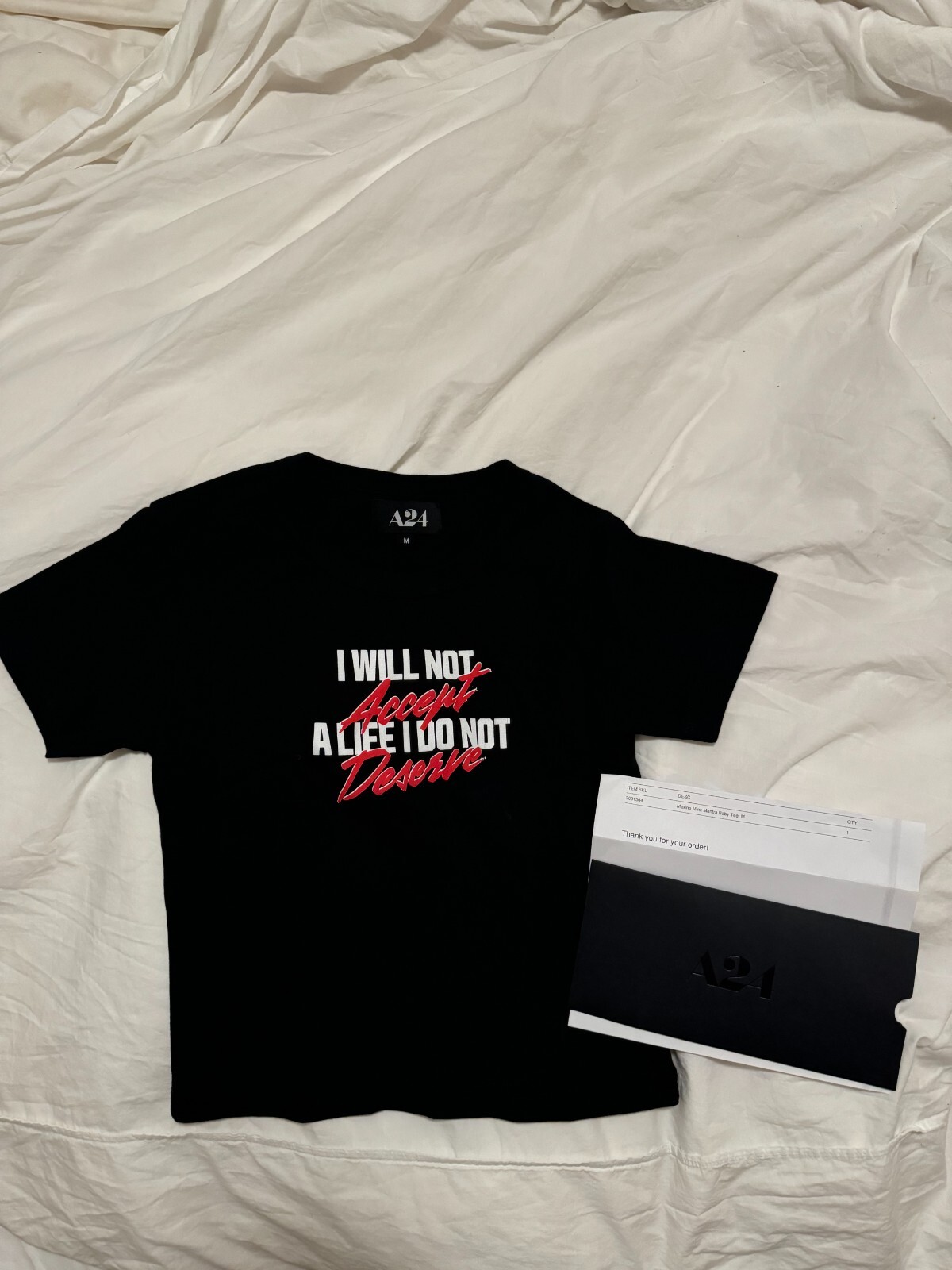 A24 MAXXXINE Minx Mantra Tシャツ映画 x pearl Maxine Minx Mantra Baby Tee – A24 Shop