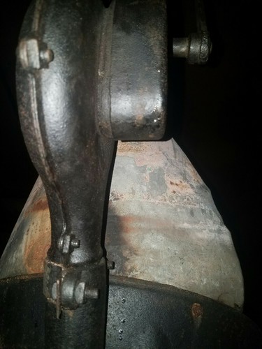 Vintage BUFFALO FORGE Blacksmith Coal burner original stand and plate barbecue