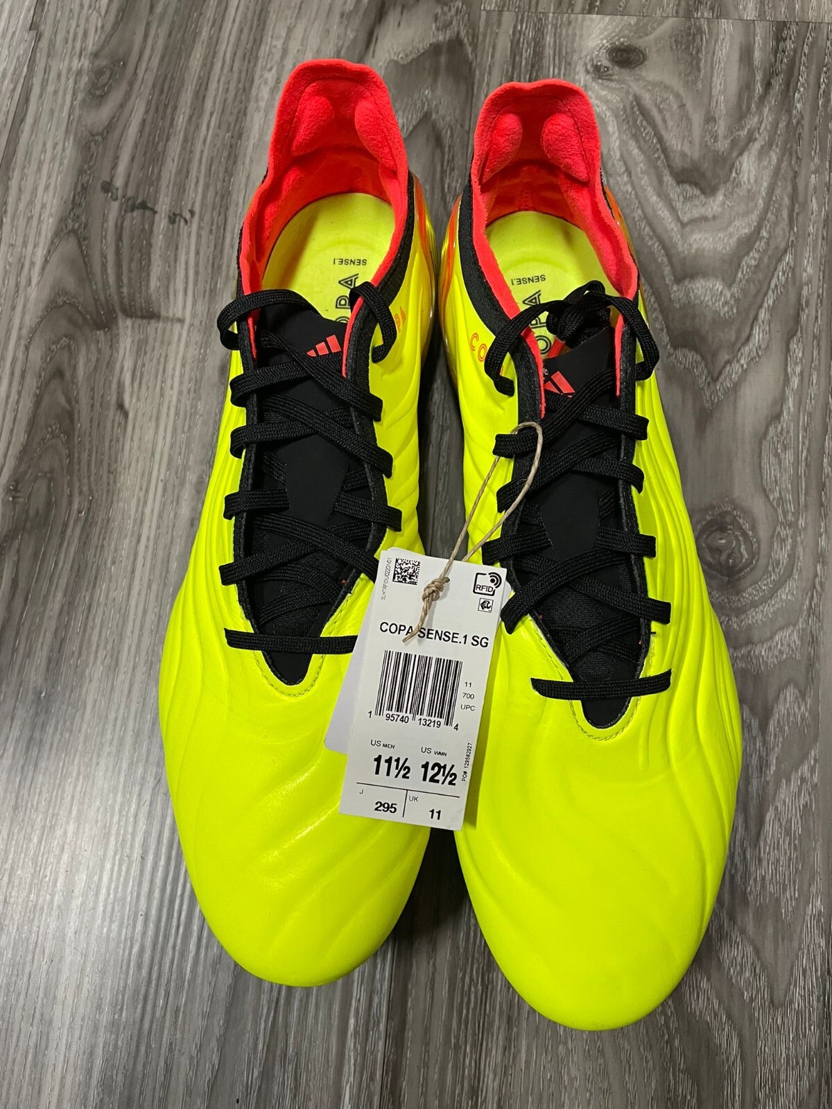 ADIDAS COPA SENSE.1 SG PRO CLEATS SOFT GROUND NEON BLUE SIZE