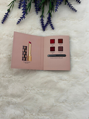 Gucci Rouge De Beaute Brillant Glow & Care Lip 25 515 508 214 on card with brush