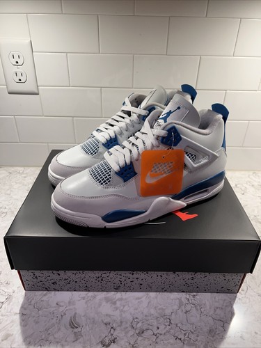 Air Jordan 4 Retro ホワイト/ブルー サイズ10 Size 10 - Jordan 4 Retro Mid Motorsports for sale online | eBay