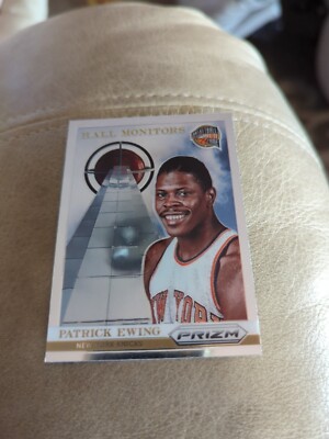 2013-14 Panini Prizm Hall Monitors Knicks Basketball Card #8 Patrick Ewing