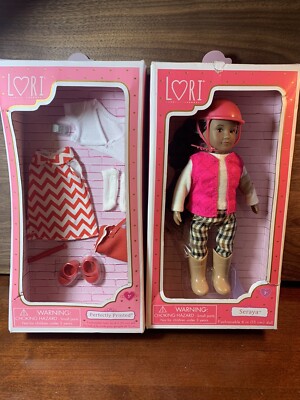 LORI Doll Seraya Cool Equestrian Style Size 6'' Horse Riding Plus Extra Outfit