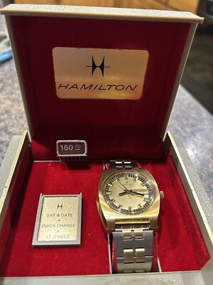 Vintage 1970  Hamilton Ocean Date Self-Winding Watch  *Is Running*800002-4