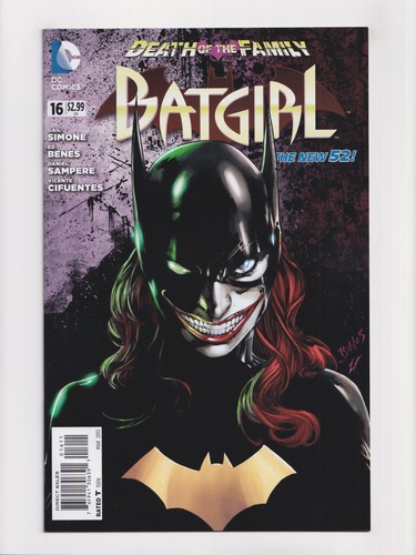 Batgirl #16 DC Comics 2013 New 52 Joker Cover Death of the