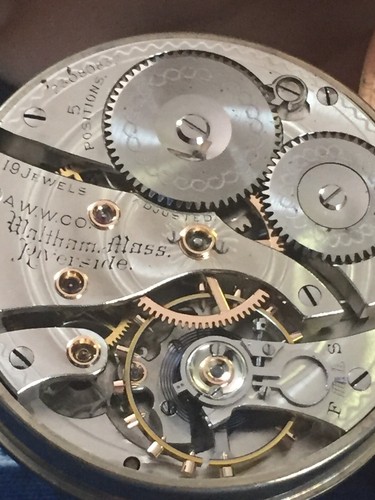 Waltham Riverside 19 Jewels Railroad Pocket Watch Swing Out 1919