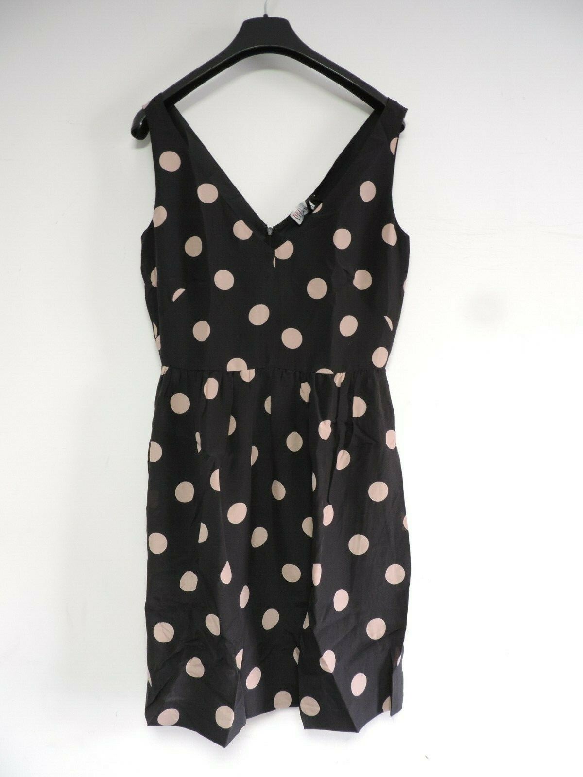 Pre-owned Valentino Red  Black Polka Dot Dress Size 40 Uk Size 8 Rrp £435 Dh009 Vv 12