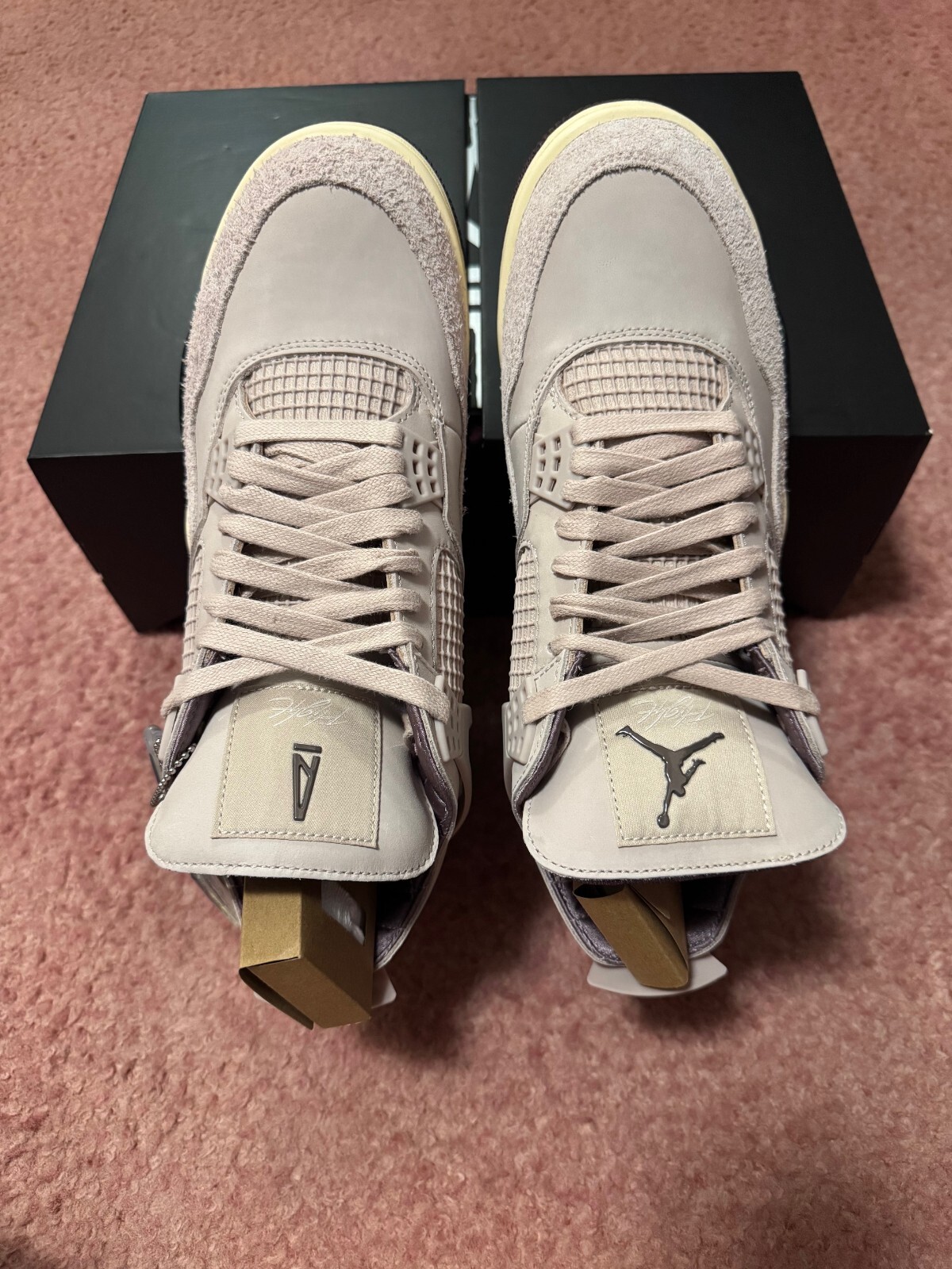 Pre-owned Jordan A Ma Maniere Amm Wmns Nike  Iv 4 Fossil Stone Fz4810-200 - Size 11.5w/10m In Pink