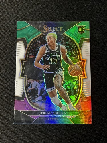 2022-23 Panini Select Jeremy Sochan #86 RC Concourse Green