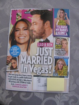 US WEEKLY Magazine August 1, 2022 J Lo & Ben Just Married NEW