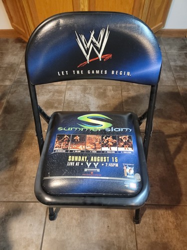 WWE Summer Slam 2005 特別リングサイド パイプ椅子 WWE Summer Slam 2004 Ringside Chair Vintage Rare | eBay