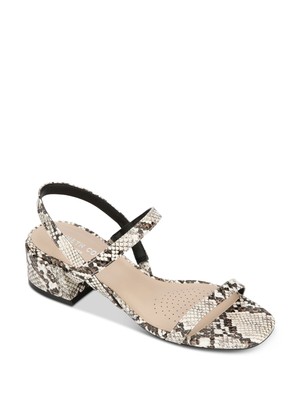 

KENNETH COLE Женские кожаные сандалии без шнуровки с ремешком на пятке White Snake Maisie 9,5 м, Белый, KLS9102EE