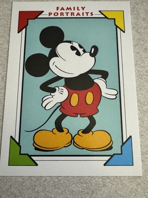 Mickey Mouse  1991 Impel Disney Family Portraits #100 NM 