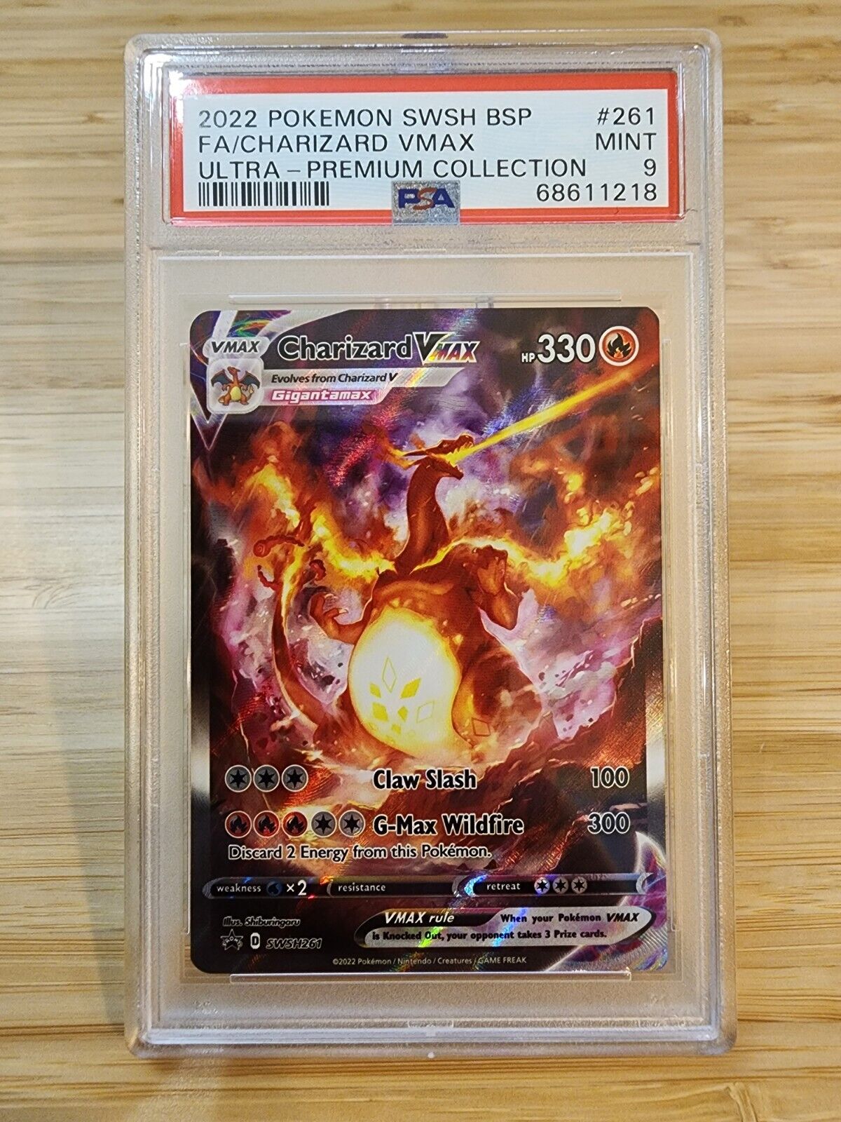Charizard VMAX 2022 Black Star Promo SWSH261 Full Art Charizard VMAX 2022 Black Star Promo SWSH261 Full Art