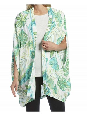 

HUE Intimates Зеленый повседневный халат с запахом и цветочным принтом Размер