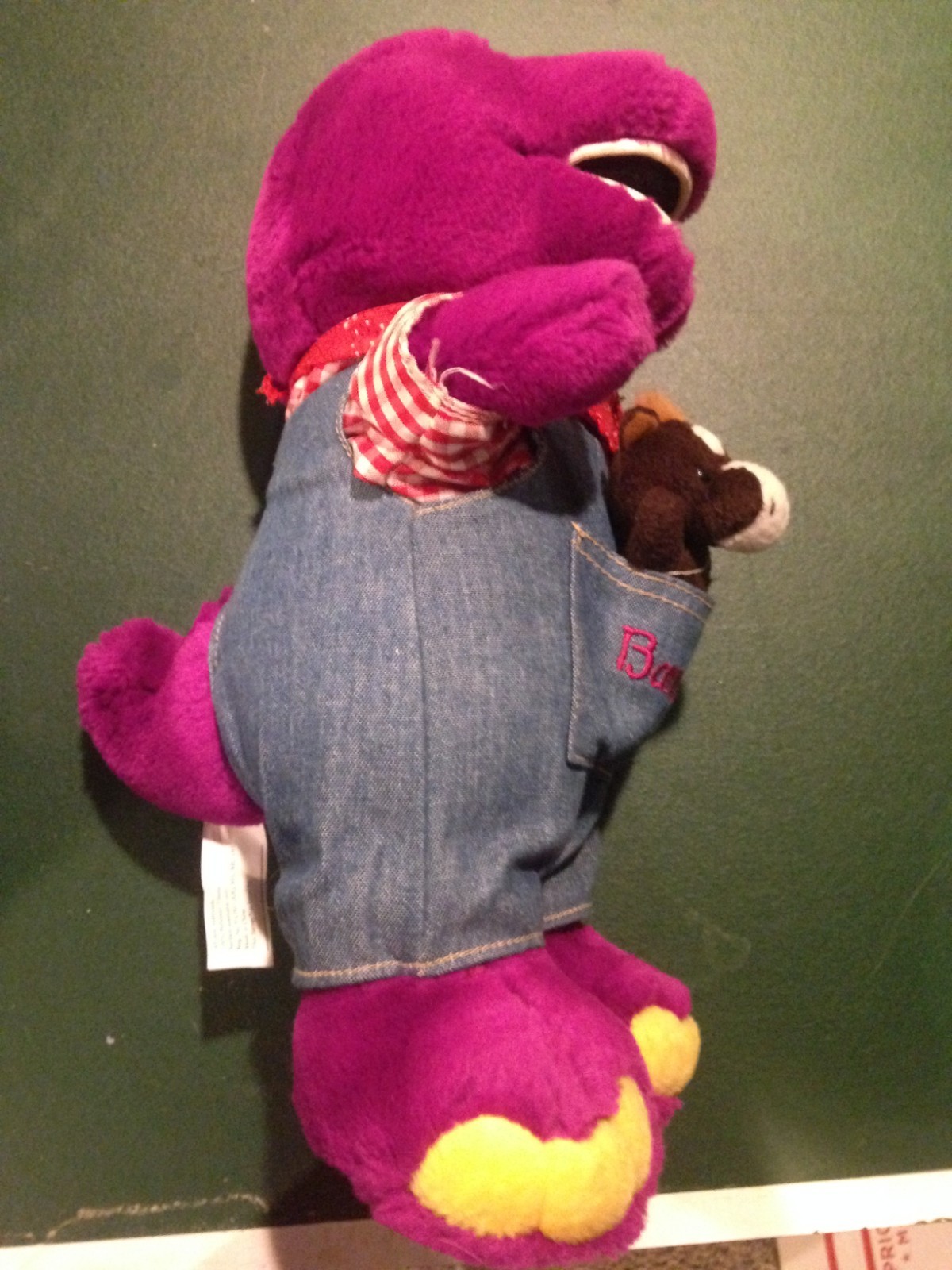 Farmer Barney Plush With Horse In Pocket 13