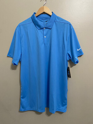Nike Dri-Fit Sky Blue Golf Performance Polo Shirt Men s Size XL BV0356-412 NEW