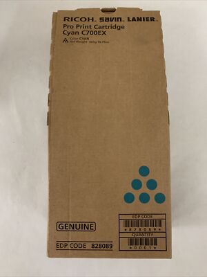 Genuine Ricoh Pro Print Cartridge 828089 Cyan C700EX