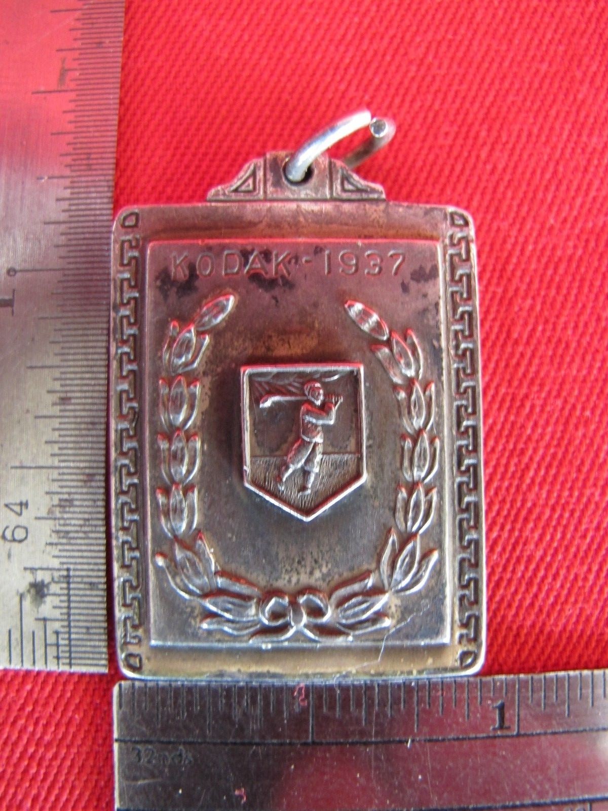 1937 Kodak KPAA Sterling Silver Golf Tournament Champions Award Medal Trophy