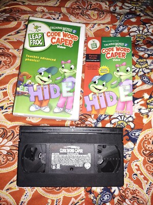 VHS 2004 LeapFrog: Talking Words Factory 2: The Code Word Caper Educational