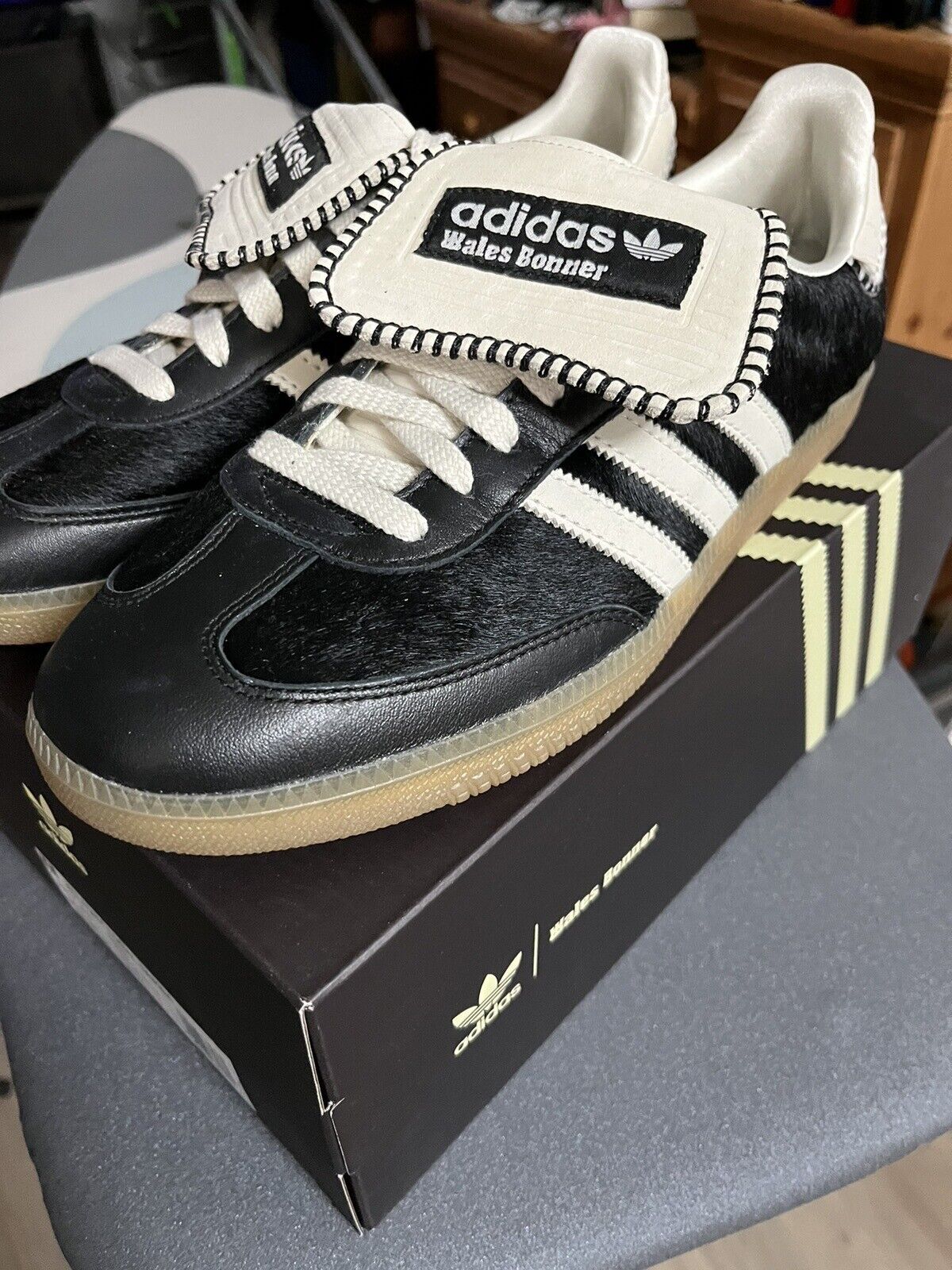 Adidas Samba Pony Tonal x Wales Bonner Core Black | IE0580 Adidas Samba Pony Tonal x Wales Bonner Core Black | IE0580