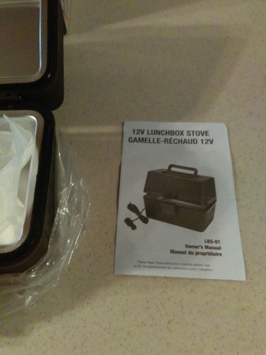 LUNCH BOX STOVE 12 VOLT  1.6 QUART  NEW IN BOX