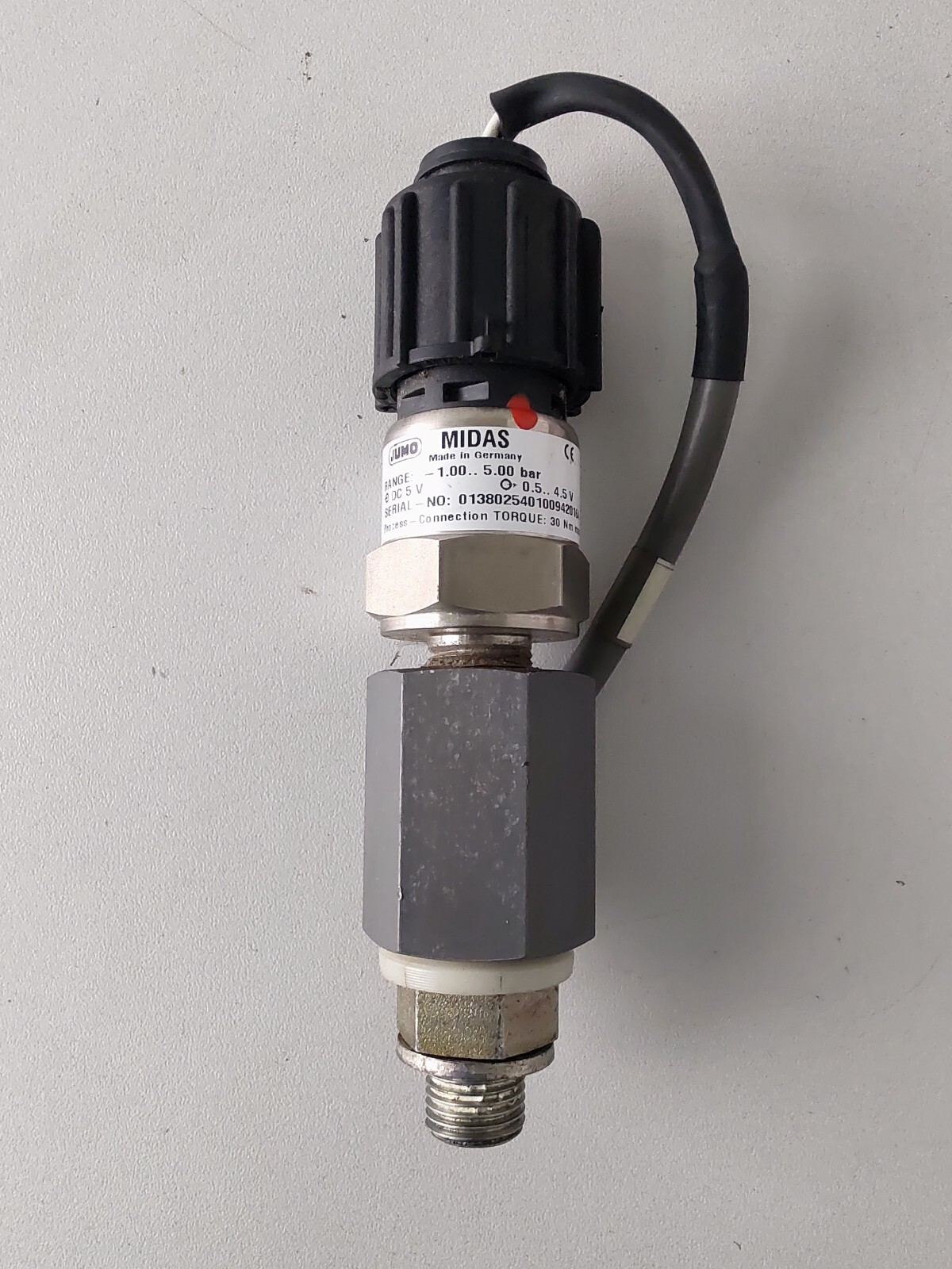 Jumo MIDAS Atlas Copco 1089962535 Pressure Sensor Jumo MIDAS Atlas Copco 1089962535 Pressure Sensor
