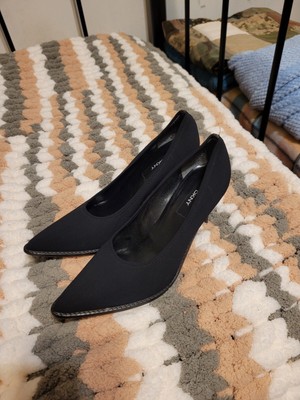 DKNY Black Silk Heels