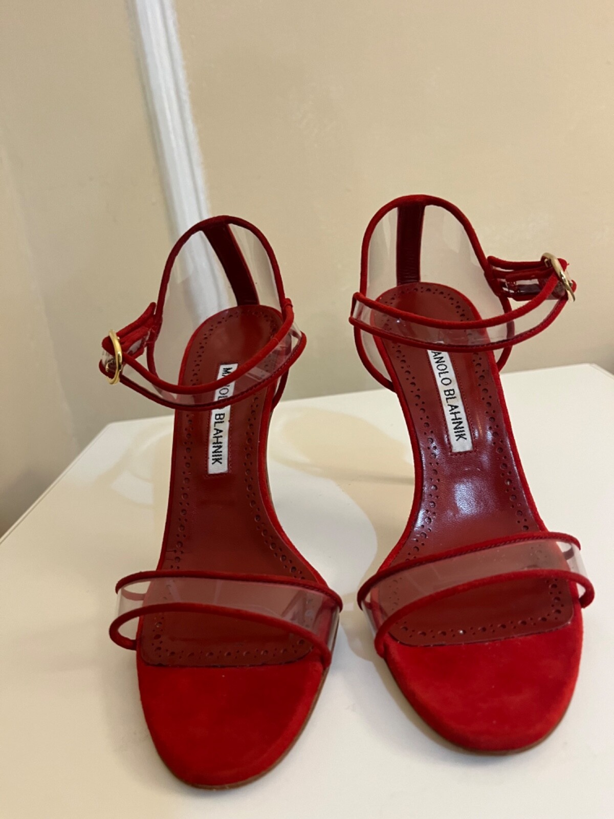 MANOLO BLAHNIK レッドミュール 36 manolo blahnik heels 36 Red women's, brand new | eBay