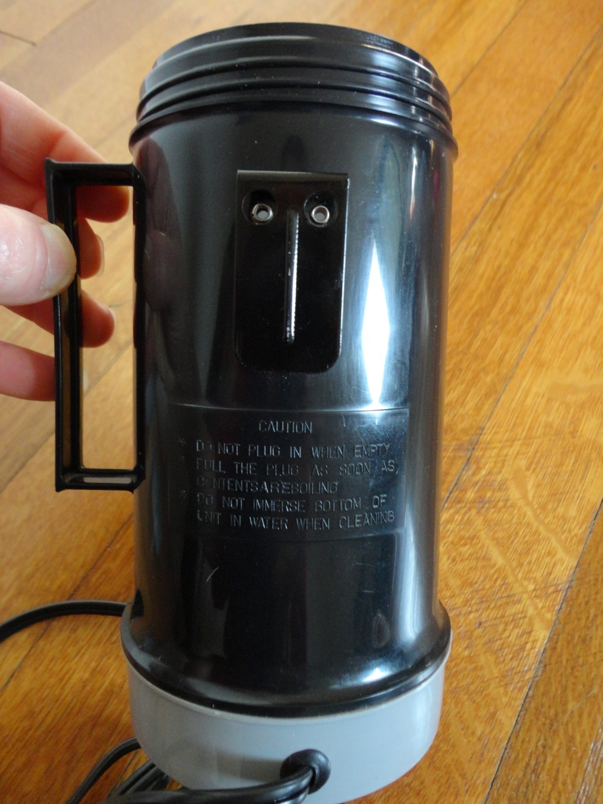 NOS Vintage 12 Volt Car Adapter Electric Brewing & Heating Thermos - Black