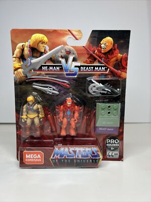 Mega Construx Masters Of The Universe MOTU He-Man Vs Beast Man Pro Builders