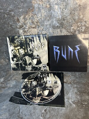 RUNE Video Game- 2000 by Human Head Studios. CD & Booklet. For Mac
