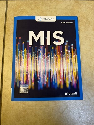 MIS 10th Edition by Hossein Bidgoli (English) Paperback Book