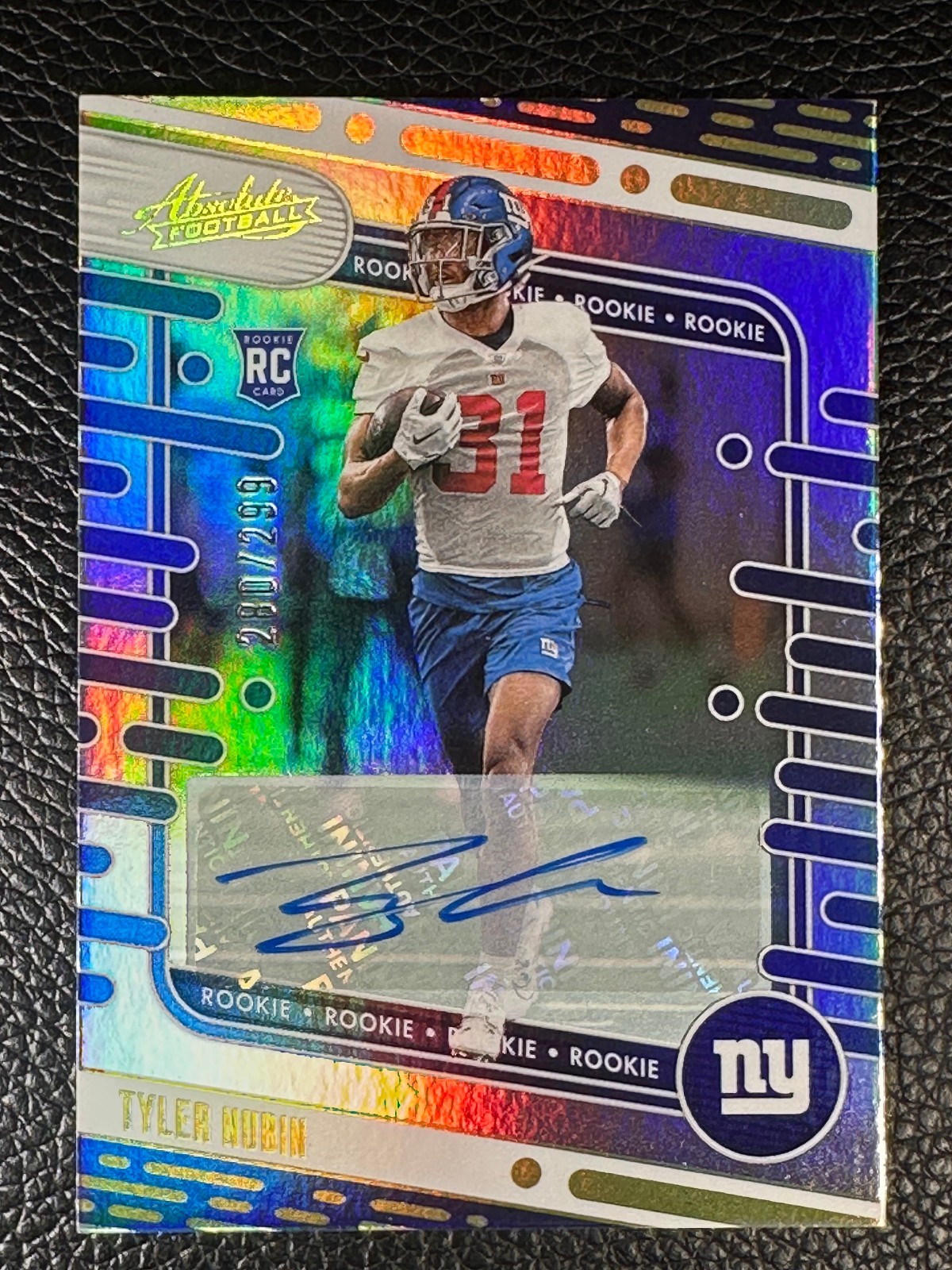 2024 Panini Absolute Spectrum #147 Tyler Nubin 280/299 Auto RC Rookie