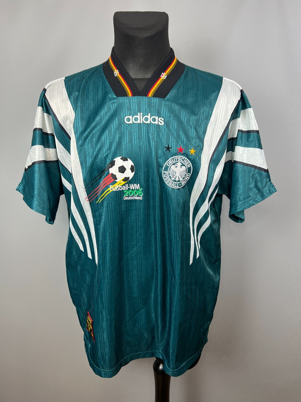 GERMANY 1996 1998 AWAY SHIRT FOOTBALL SOCCER JERSEY ADIDAS GERMANY 1996 1998 AWAY SHIRT FOOTBALL SOCCER JERSEY ADIDAS