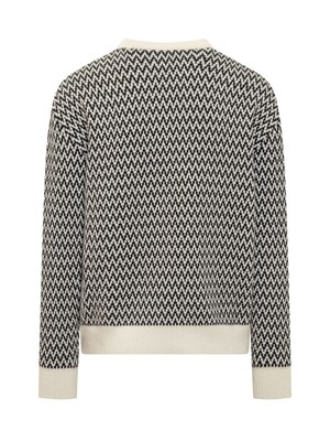 Pre-owned Lanvin Curb Sweater In Black Ecru