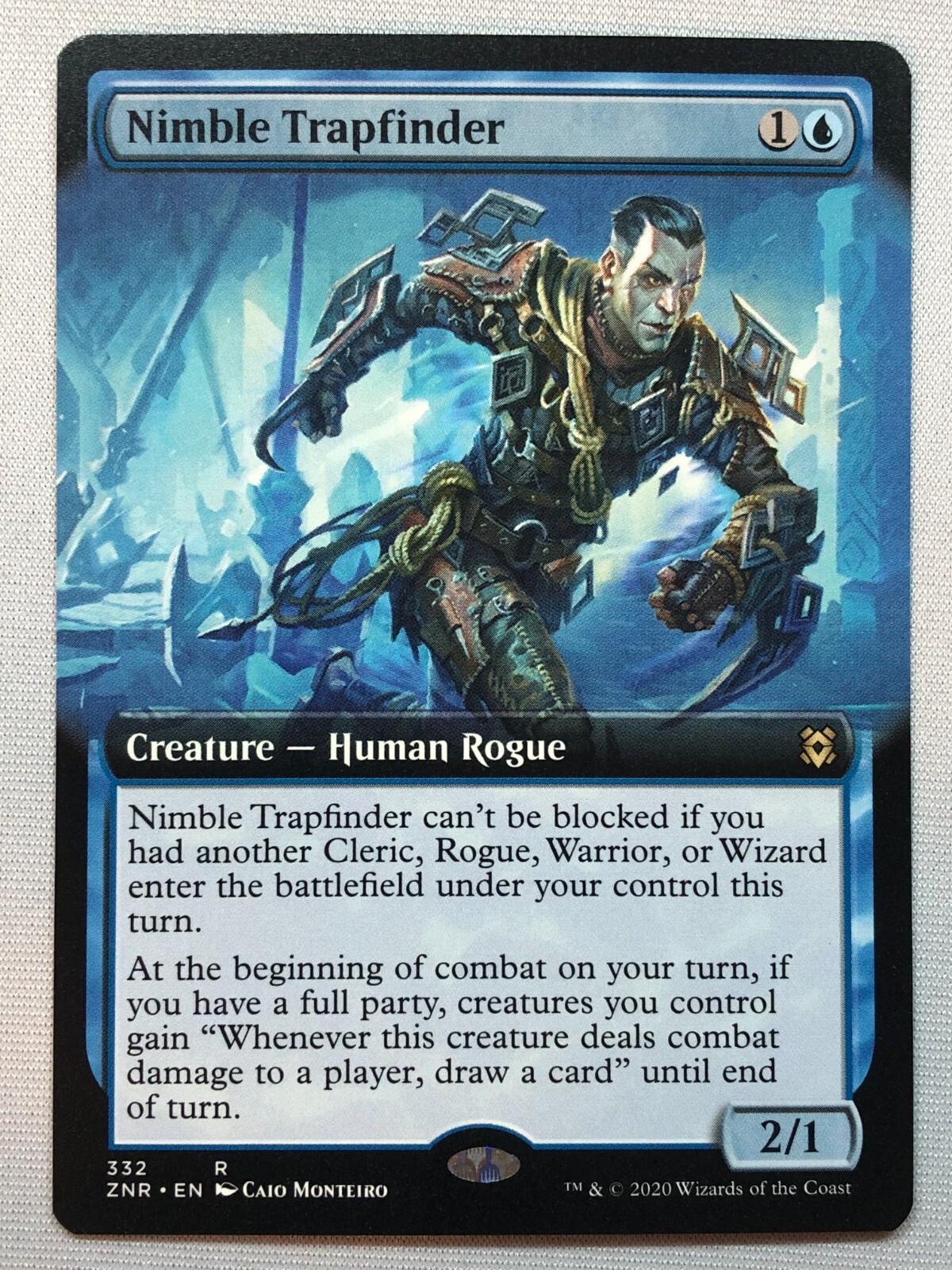 Nimble Trapfinder 2x FOIL ZNR MTG Zendikar Rising Rare MINT blue Nimble Trapfinder 2x FOIL ZNR MTG Zendikar Rising Rare MINT blue