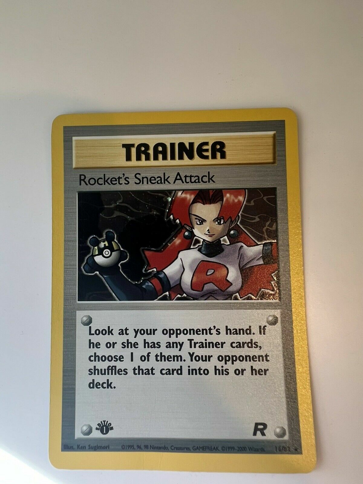 Pokemon 1st Edition Rocket's Sneak Attack Holo 16/82 Team Pokemon 1st Edition Rocket's Sneak Attack Holo 16/82 Team