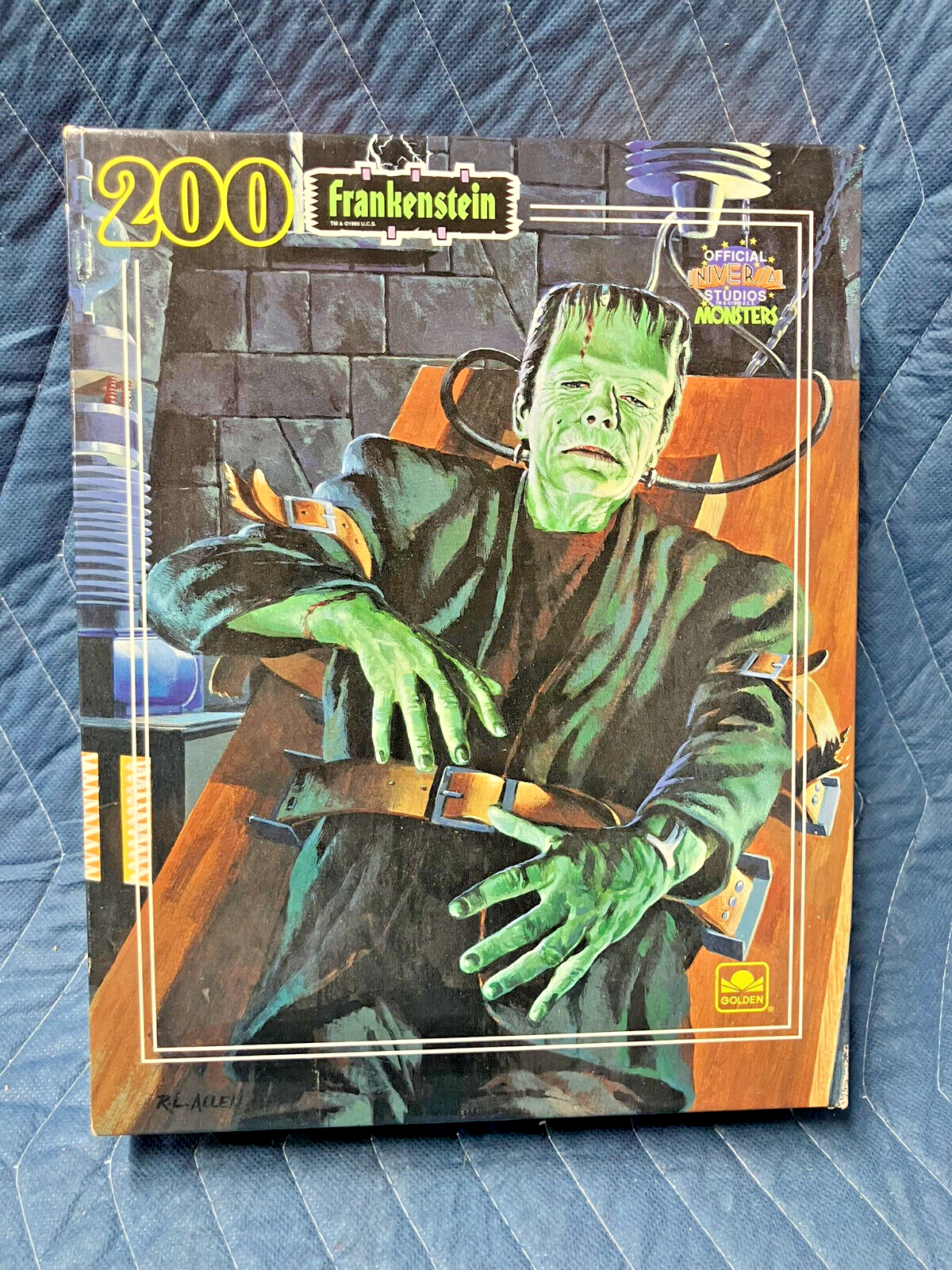 Vintage Golden 1990 Frankenstein 200 Piece Puzzle Universal