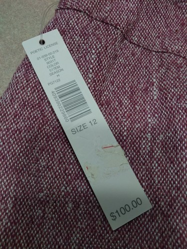 Kate Hill Womens Skirt Size 12 Wool Blend Pink A Line Pencil Knee Length 90317