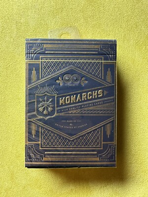 MONARCHS THEORY 11 NAVY BLUE PLAYING CARDS BRAND NEW SEALED MADE IN USA 