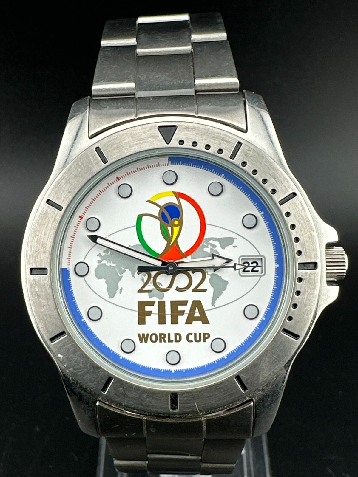 Seiko 2002 FIFA World Cup Men's Date Quartz Watch 39mm St Seiko 2002 FIFA World Cup Men's Date Quartz Watch 39mm St