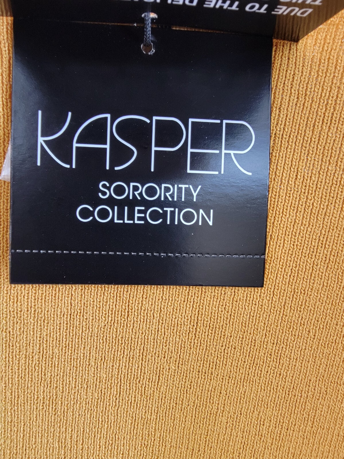 Kasper Open-Front Long-Sleeve Sweater Women's Large Gold Signature Solid - Picture 16 of 17